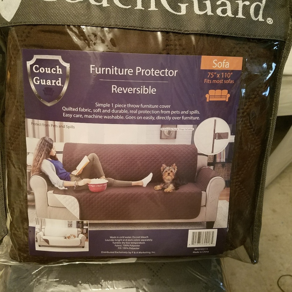 Reversible sofa cover